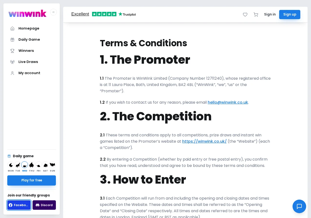 WinWink overview banner